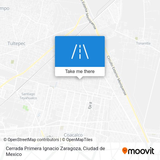 Mapa de Cerrada Primera Ignacio Zaragoza