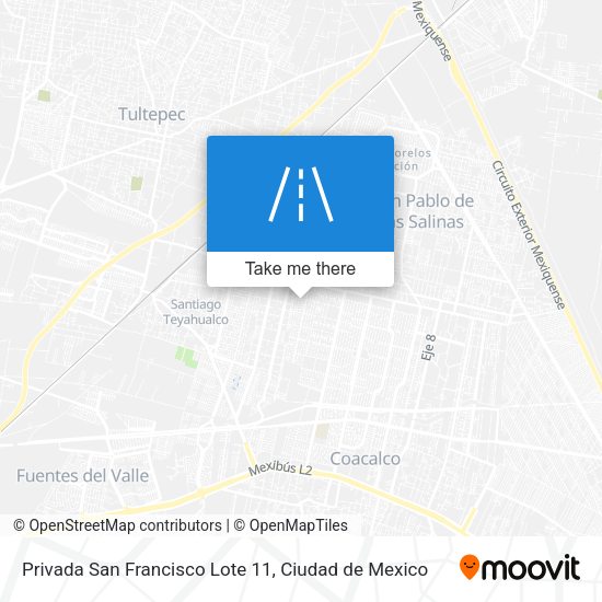 Mapa de Privada San Francisco Lote 11