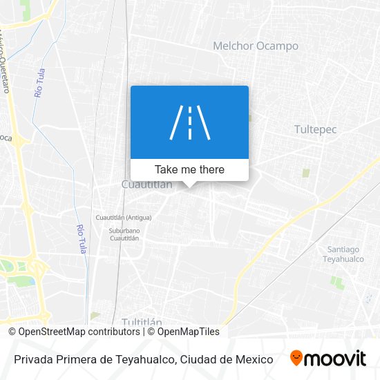 Mapa de Privada Primera de Teyahualco