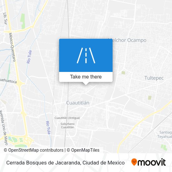 Cerrada Bosques de Jacaranda map
