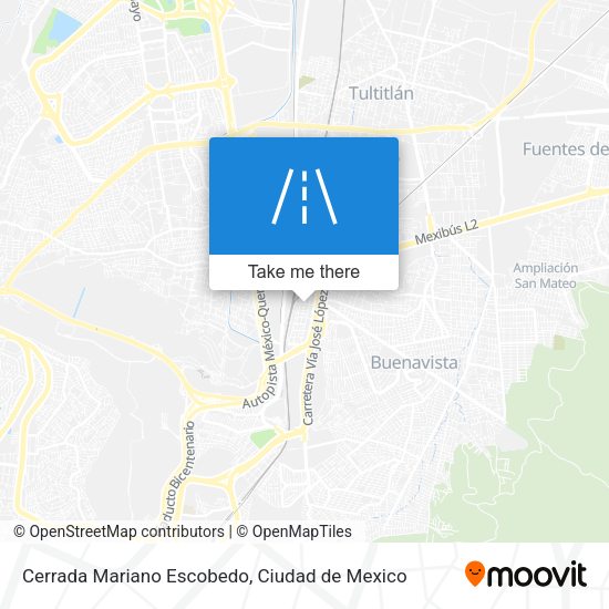 Mapa de Cerrada Mariano Escobedo