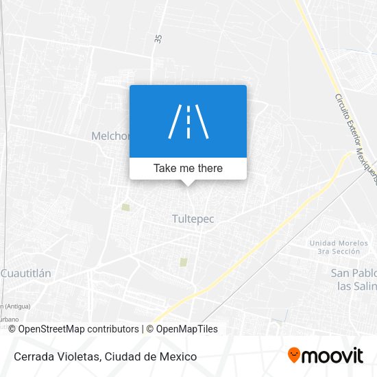 Cerrada Violetas map