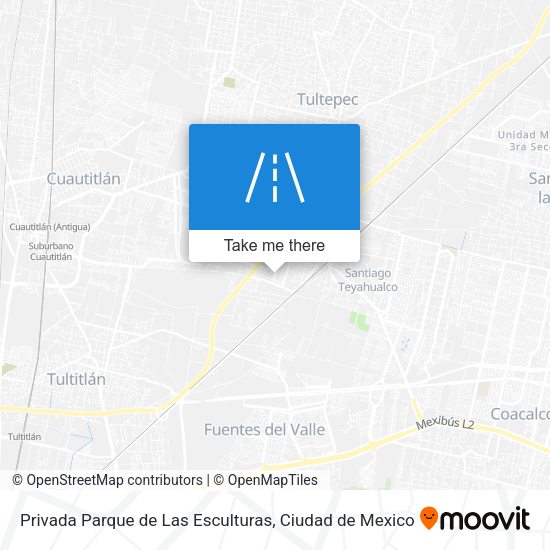 Privada Parque de Las Esculturas map
