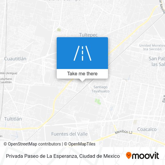 Mapa de Privada Paseo de La Esperanza