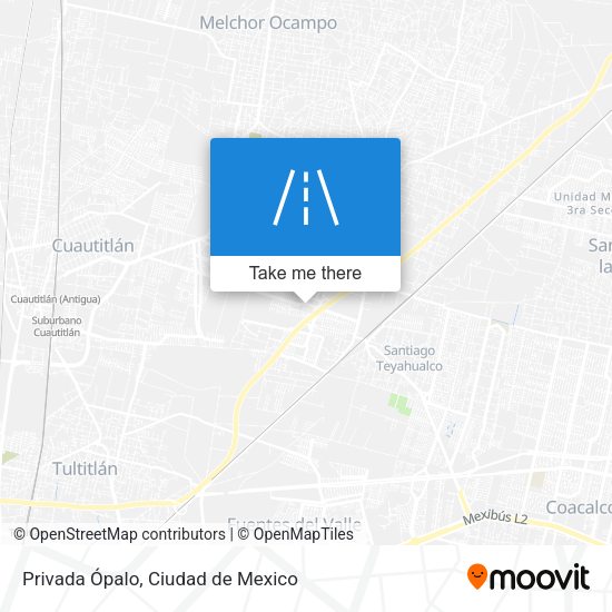 Privada Ópalo map