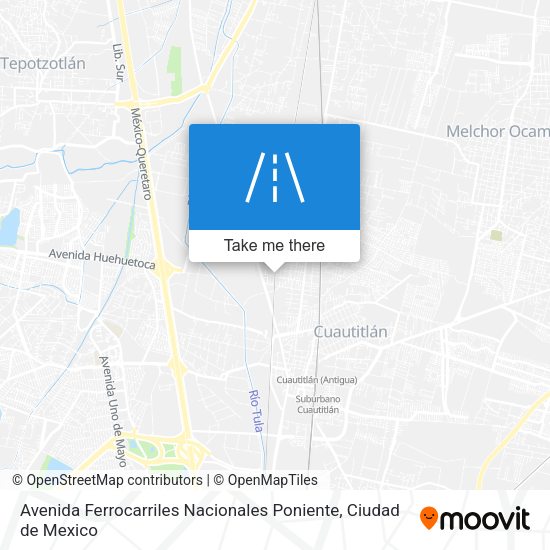 Avenida Ferrocarriles Nacionales Poniente map