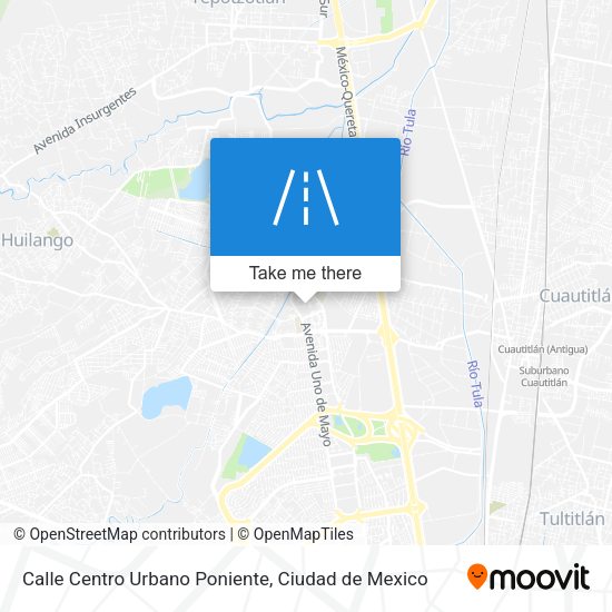 Mapa de Calle Centro Urbano Poniente
