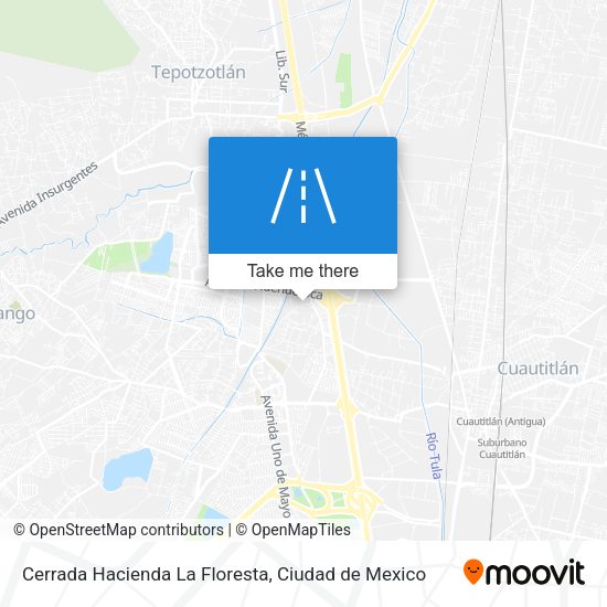 Cerrada Hacienda La Floresta map