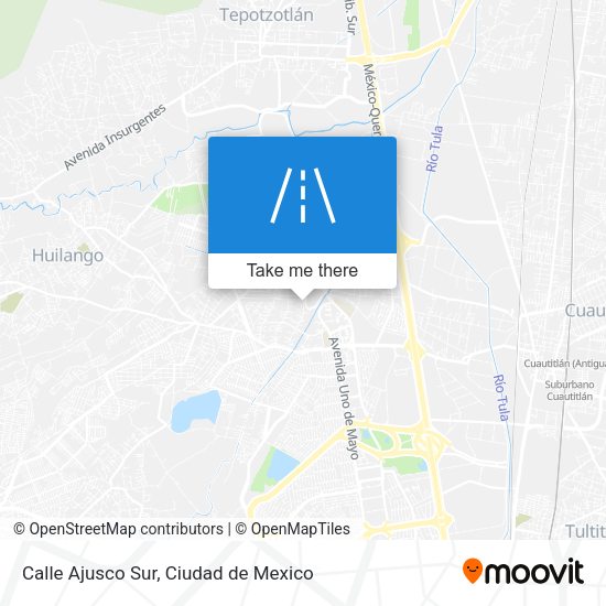 Mapa de Calle Ajusco Sur