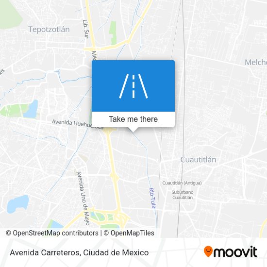 Avenida Carreteros map