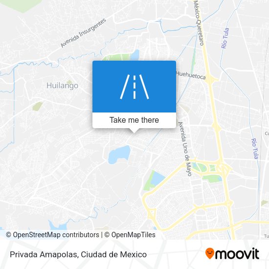 Privada Amapolas map