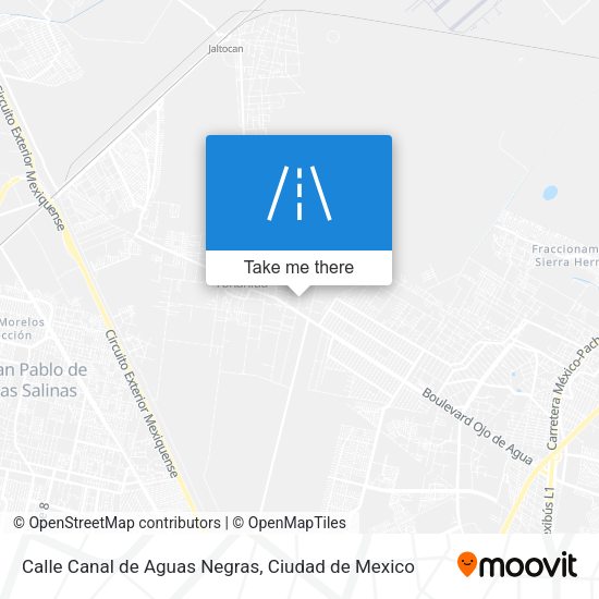 Mapa de Calle Canal de Aguas Negras