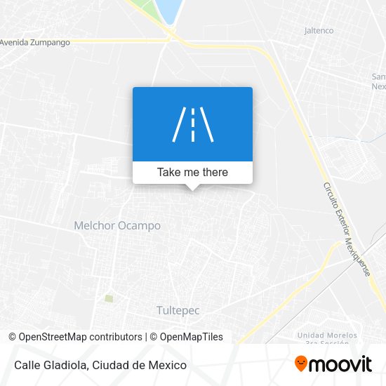 Calle Gladiola map