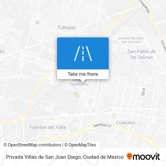 Mapa de Privada Villas de San Juan Diego