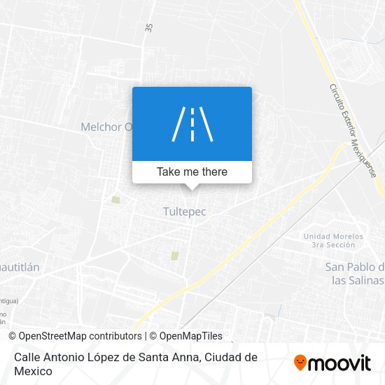 Calle Antonio López de Santa Anna map