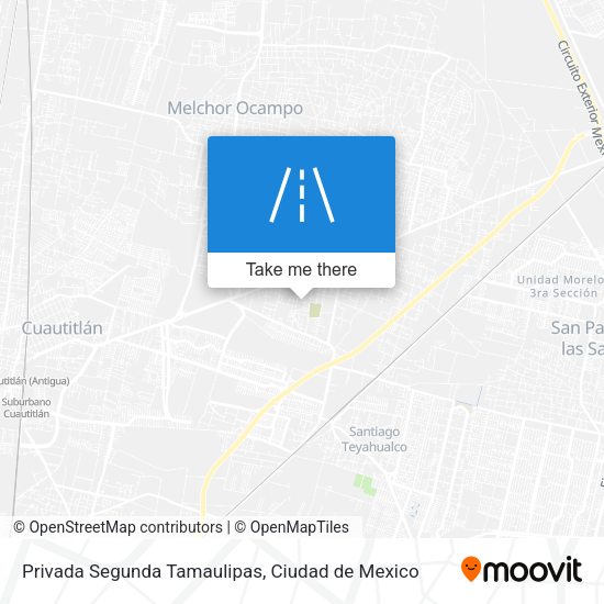 Mapa de Privada Segunda Tamaulipas