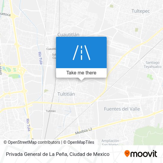 Mapa de Privada General de La Peña