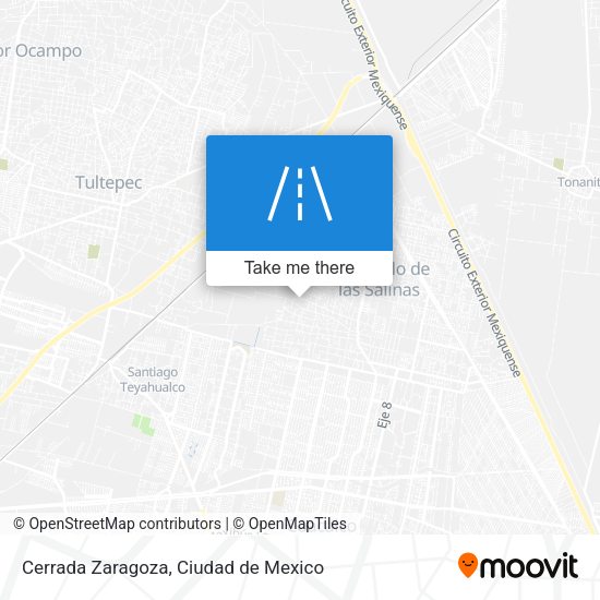 Cerrada Zaragoza map