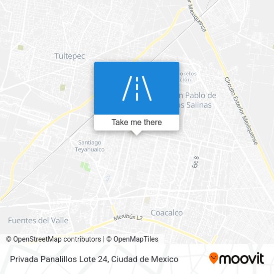 Privada Panalillos Lote 24 map