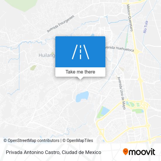 Mapa de Privada Antonino Castro