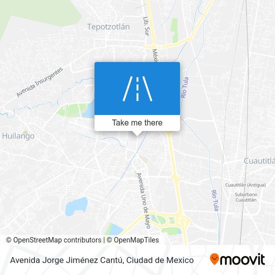 Avenida Jorge Jiménez Cantú map