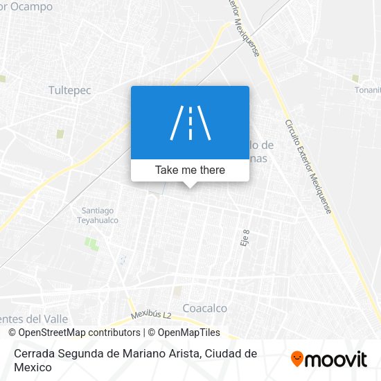 Cerrada Segunda de Mariano Arista map