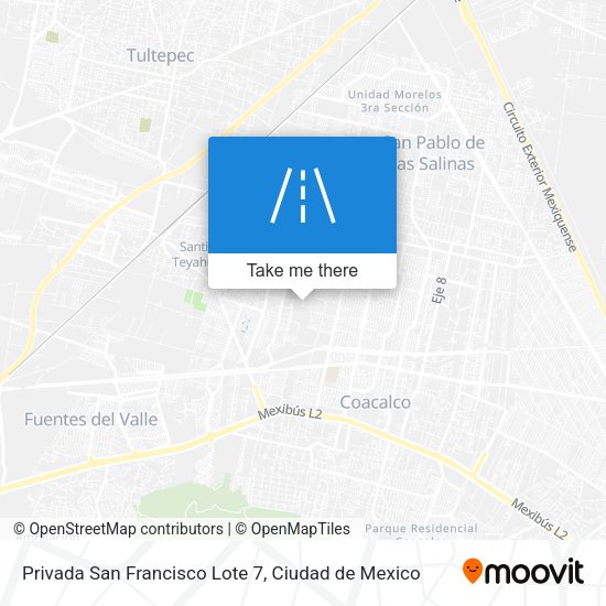 Privada San Francisco Lote 7 map