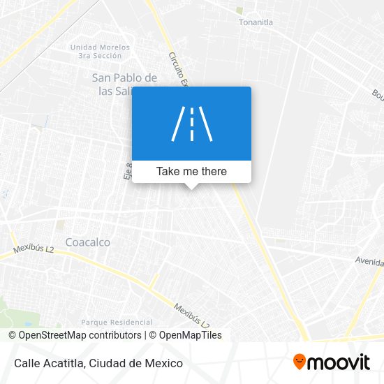 Calle Acatitla map