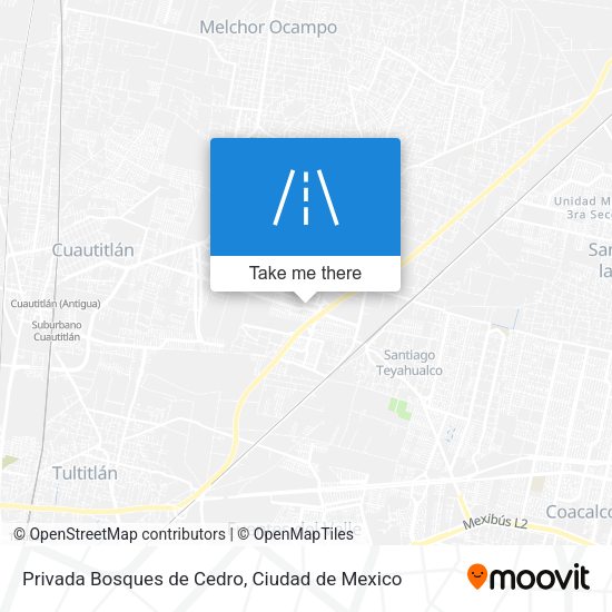 Privada Bosques de Cedro map
