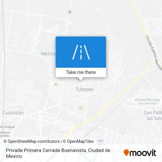 Mapa de Privada Primera Cerrada Buenavista