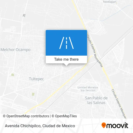 Avenida Chichipilco map