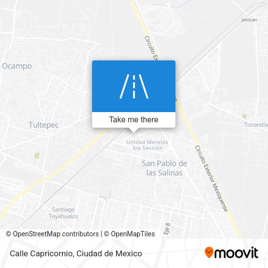 Mapa de Calle Capricornio