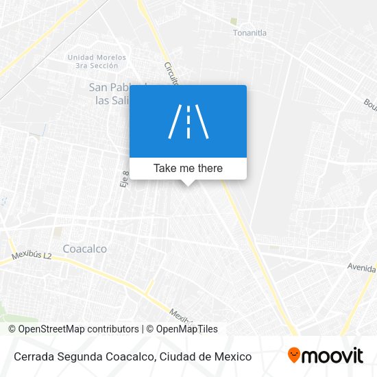 Cerrada Segunda Coacalco map