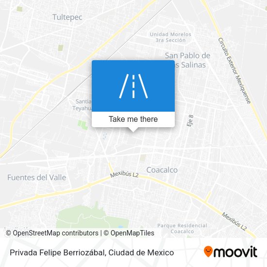 Mapa de Privada Felipe Berriozábal