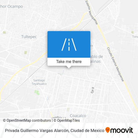 Mapa de Privada Guillermo Vargas Alarcón