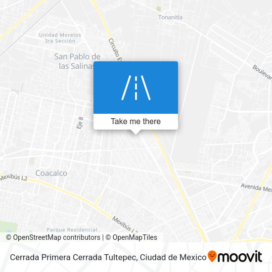 Cerrada Primera Cerrada Tultepec map