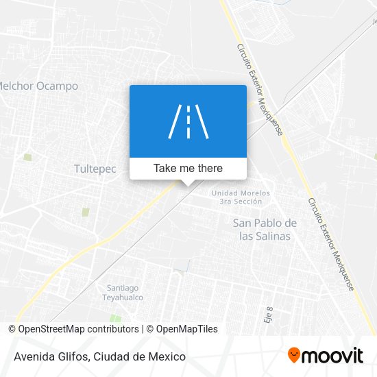 Avenida Glifos map