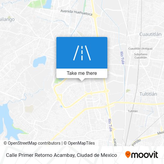 Calle Primer Retorno Acambay map