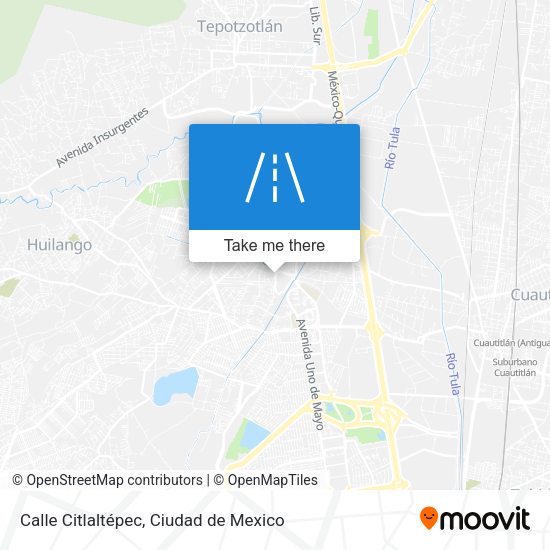 Calle Citlaltépec map