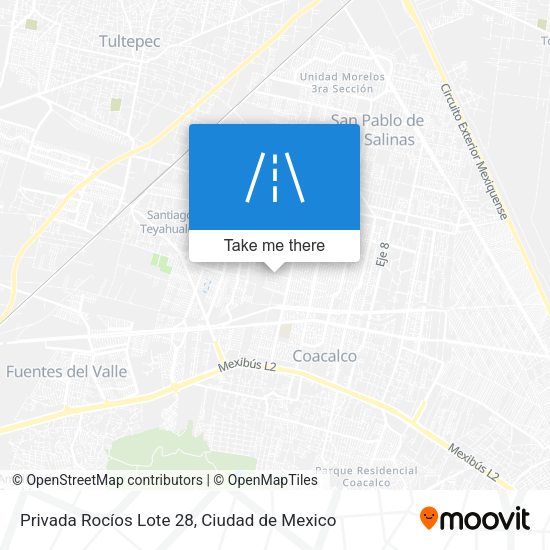 Privada Rocíos Lote 28 map