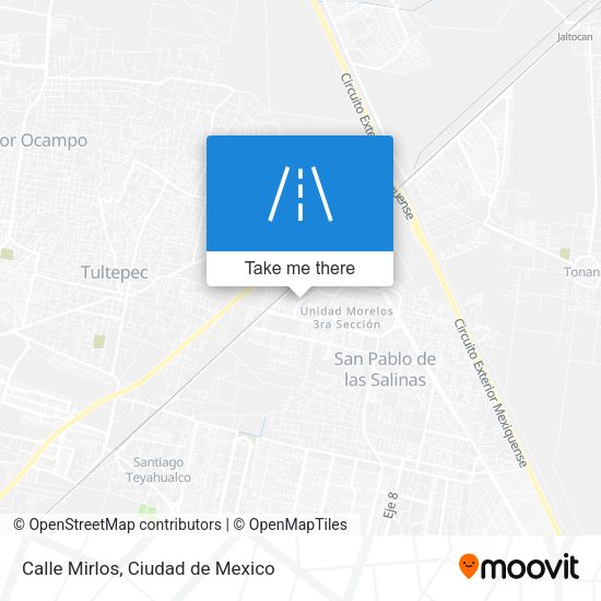Calle Mirlos map