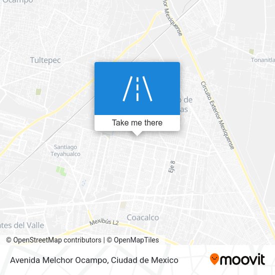 Avenida Melchor Ocampo map