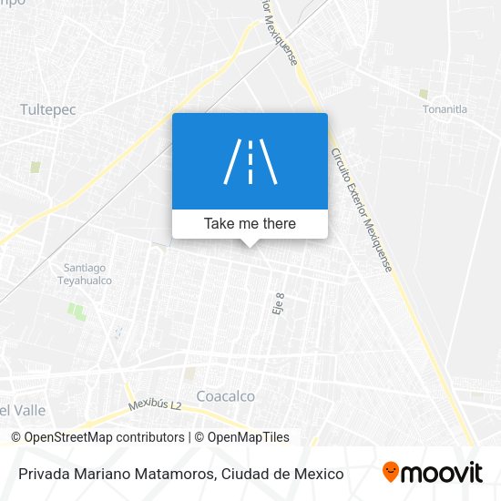 Mapa de Privada Mariano Matamoros