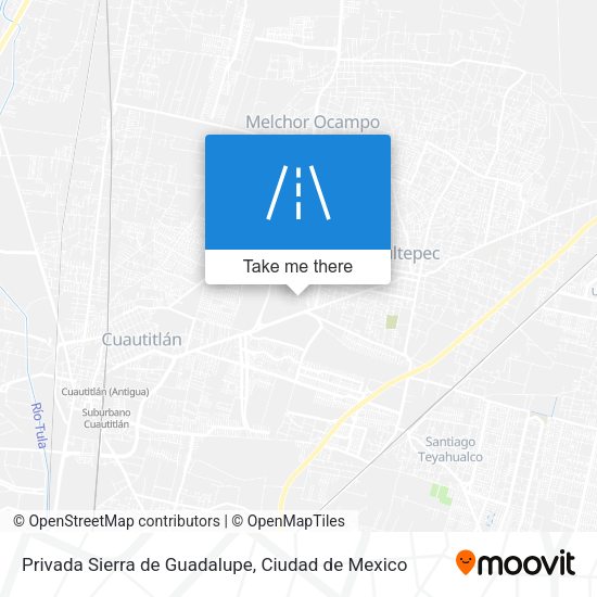 Privada Sierra de Guadalupe map
