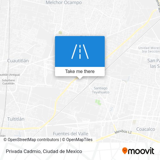 Privada Cadmio map