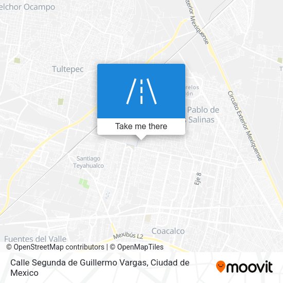 Calle Segunda de Guillermo Vargas map