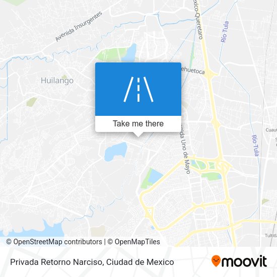 Privada Retorno Narciso map