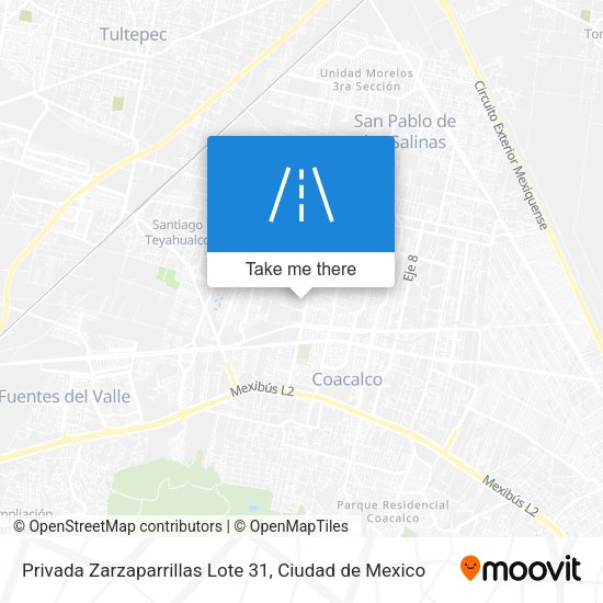 Privada Zarzaparrillas Lote 31 map