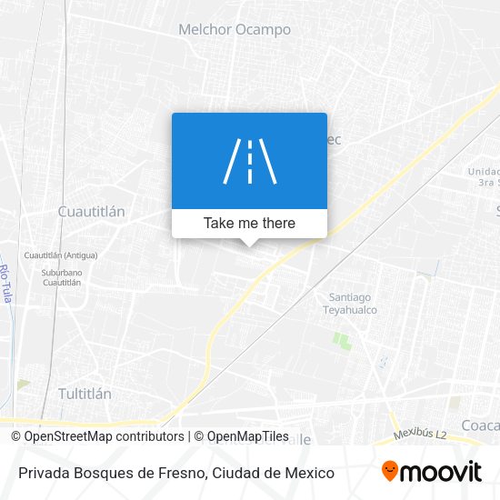 Privada Bosques de Fresno map