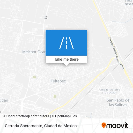 Cerrada Sacramento map
